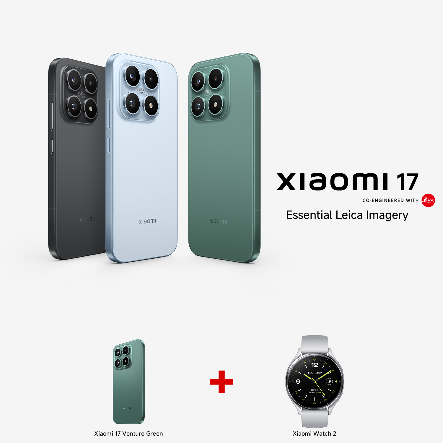 Xiaomi 17 12GB RAM 512GB ROM+ Watch 2 Bundle -paketti