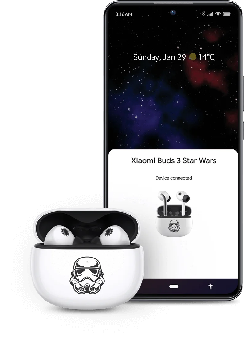 Rajoitettu painos: Xiaomi Buds - Star Wars Edition Stormtrooper -painos