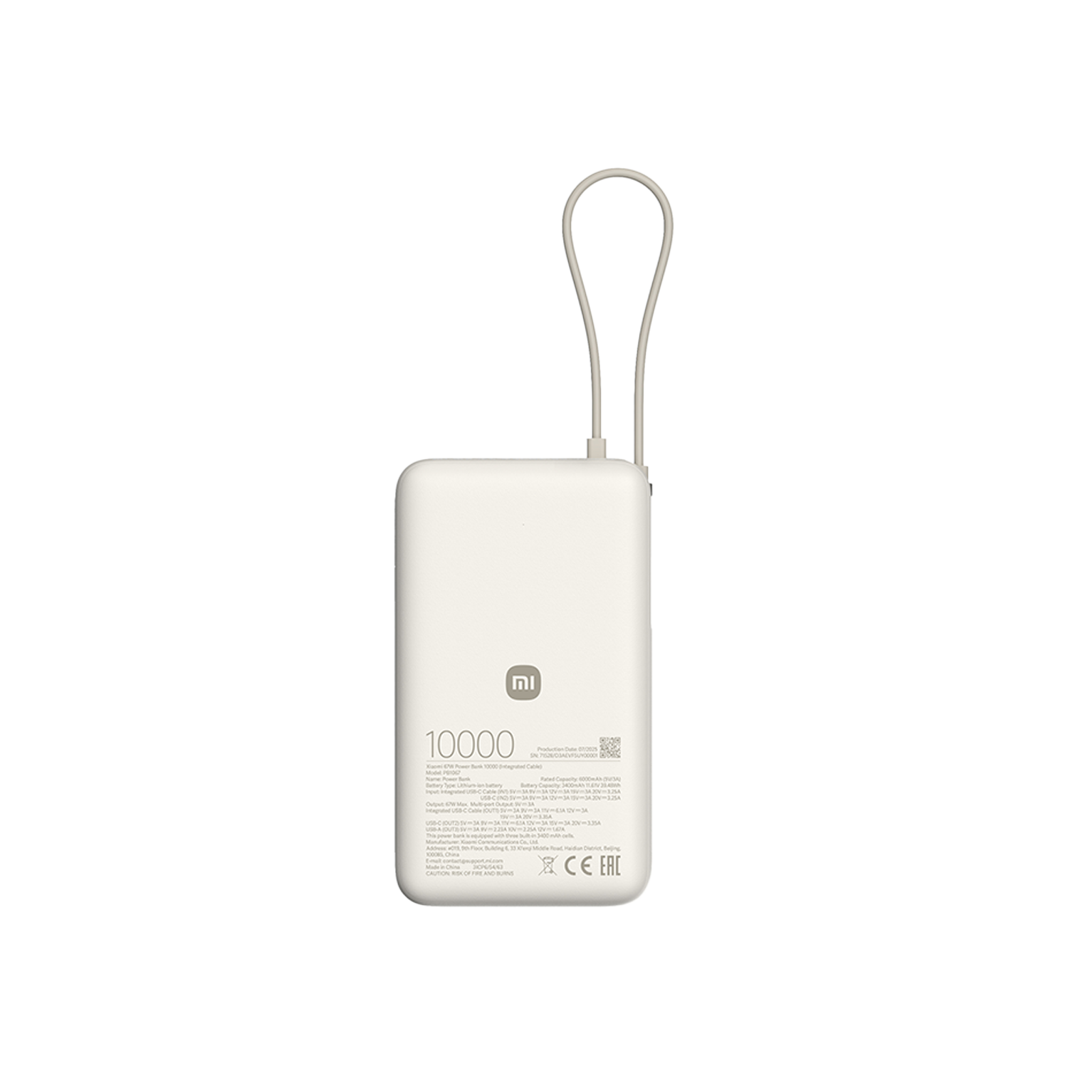 Xiaomi 67W Power Bank 10000 (integroitu kaapeli)