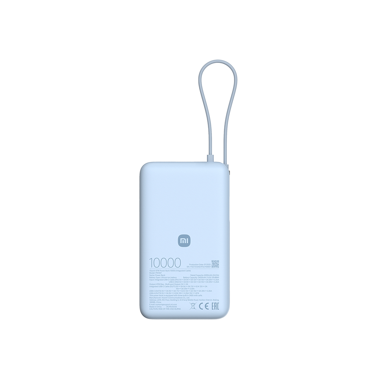 Xiaomi 67W Power Bank 10000 (integroitu kaapeli)