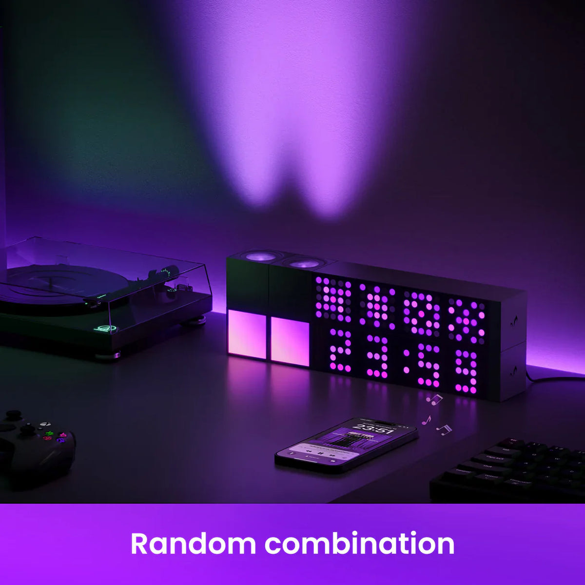 Yeelight Cube Smart Lamp - Light Gaming Cube Matrix - Rooted Base