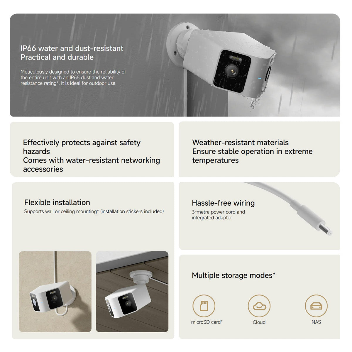 Xiaomi ulkokamera CW100 Dual EU C-luokka