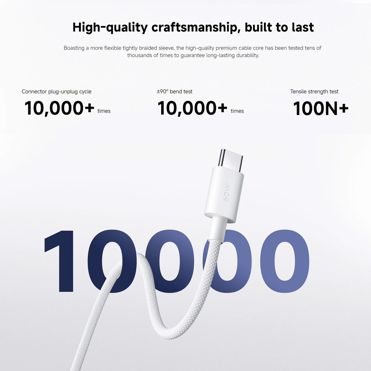 Xiaomi 3A punottu USB-C USB-C-kaapeli (1m)