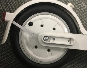 Rear fork reflector mounting seat-White