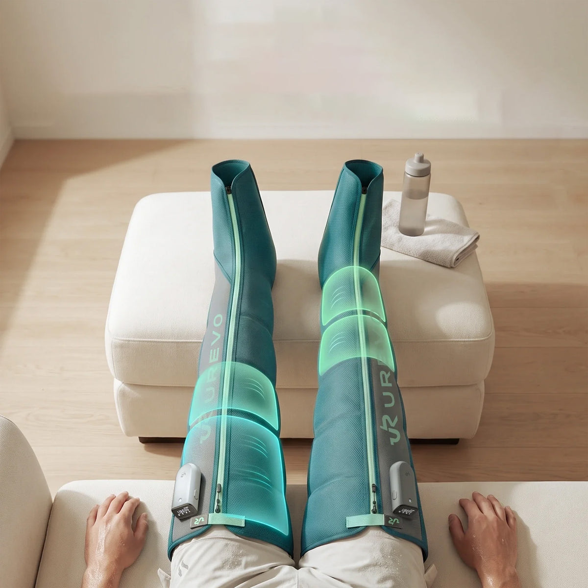 UREVO Wireless Smart Recovery Boots Green version