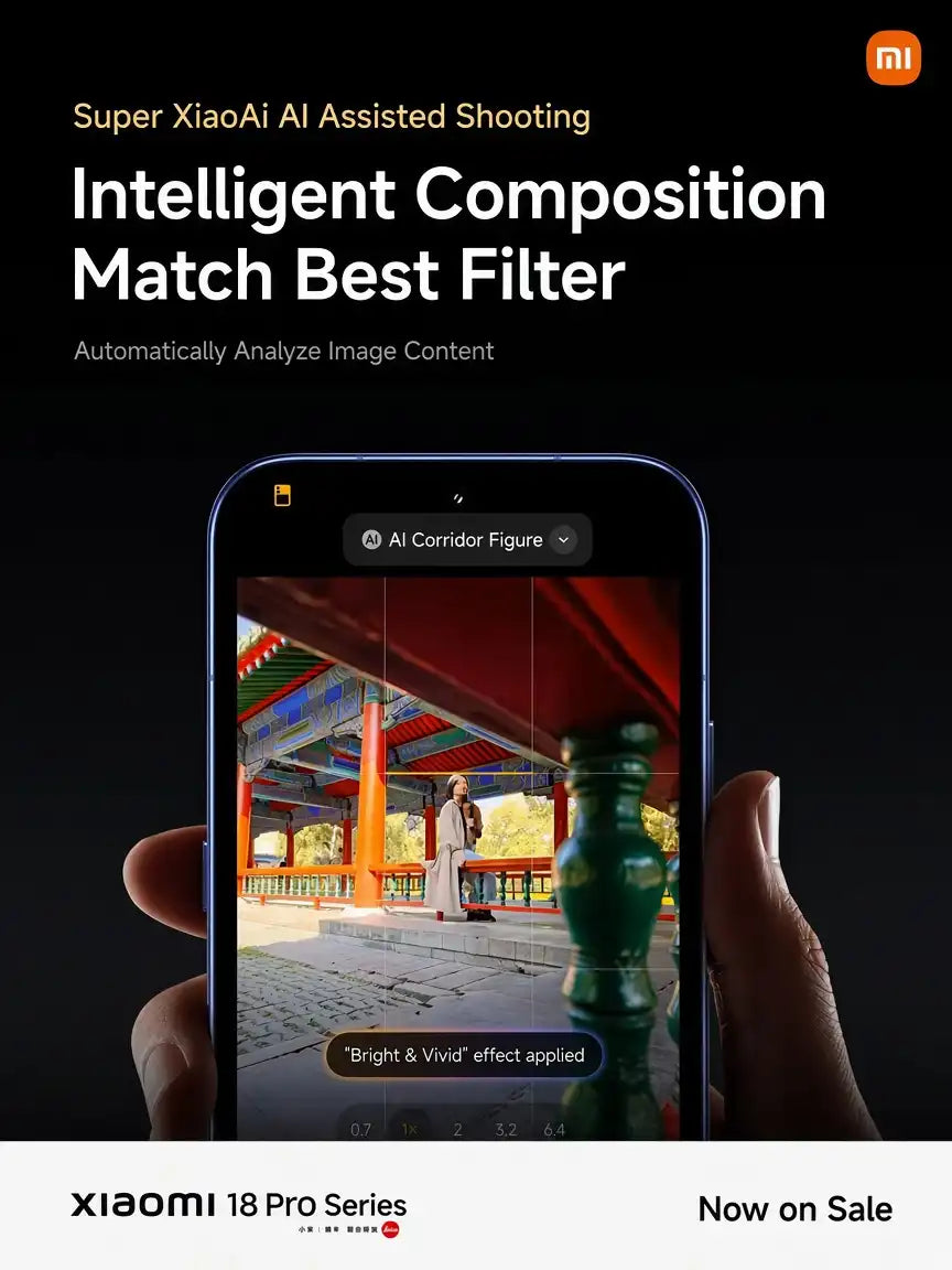 Xiaomi 18 Pro-serien introducerar AI-fotografering