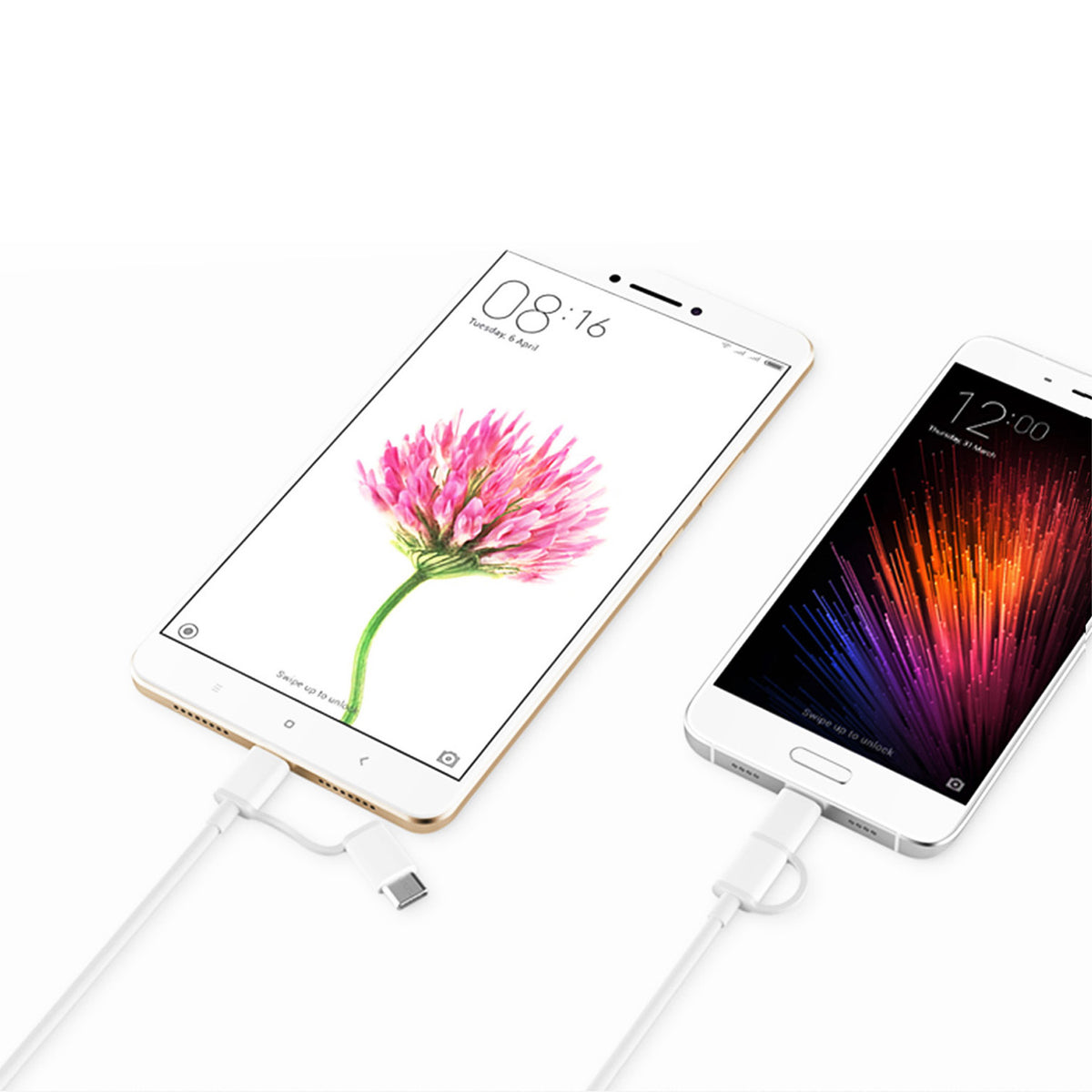 MI 2-in-1 USB-kaapeli (MICRO USB TIPE C: hen)