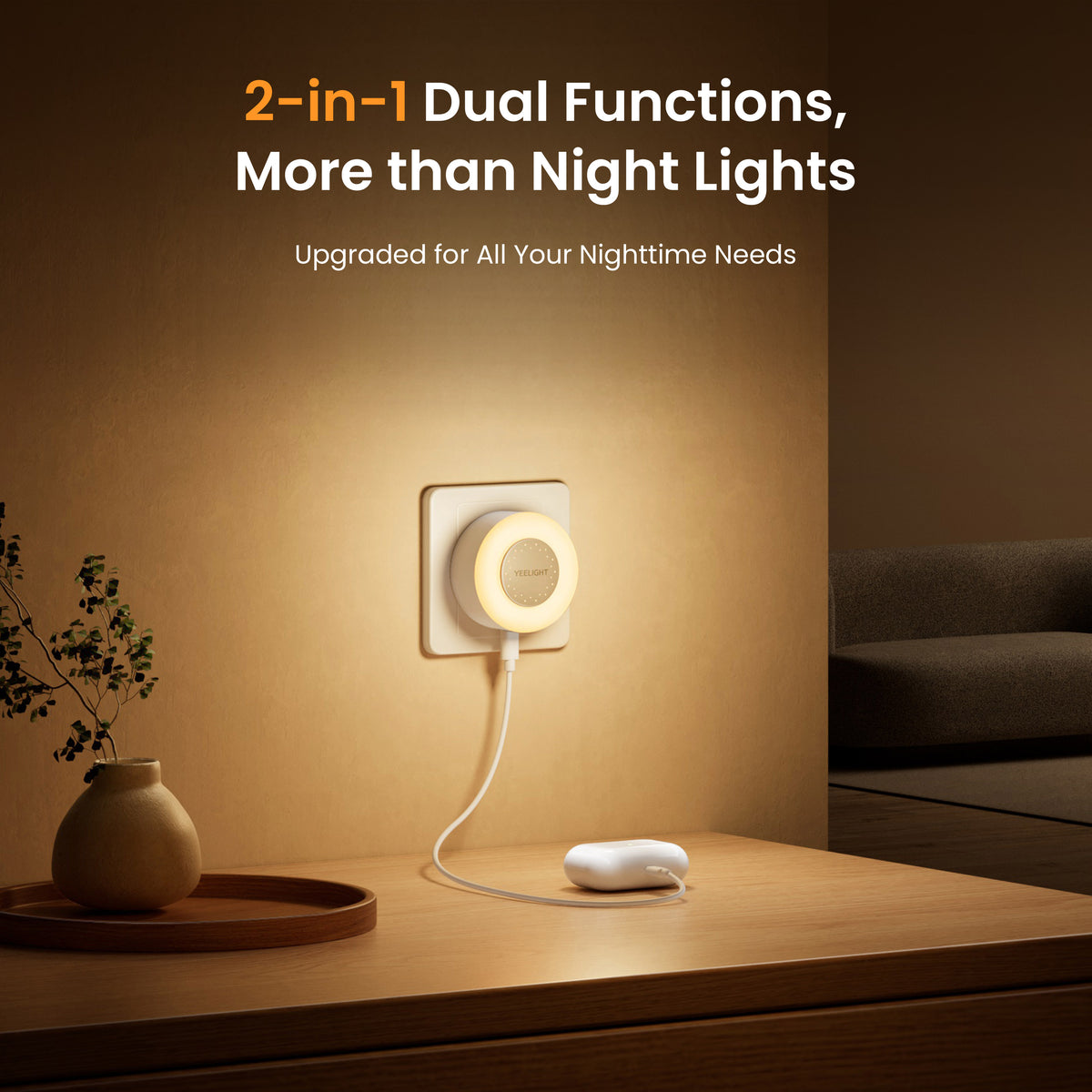 Yeelight USB-C Charger With Nightlight Function - Jelly 4 Plus