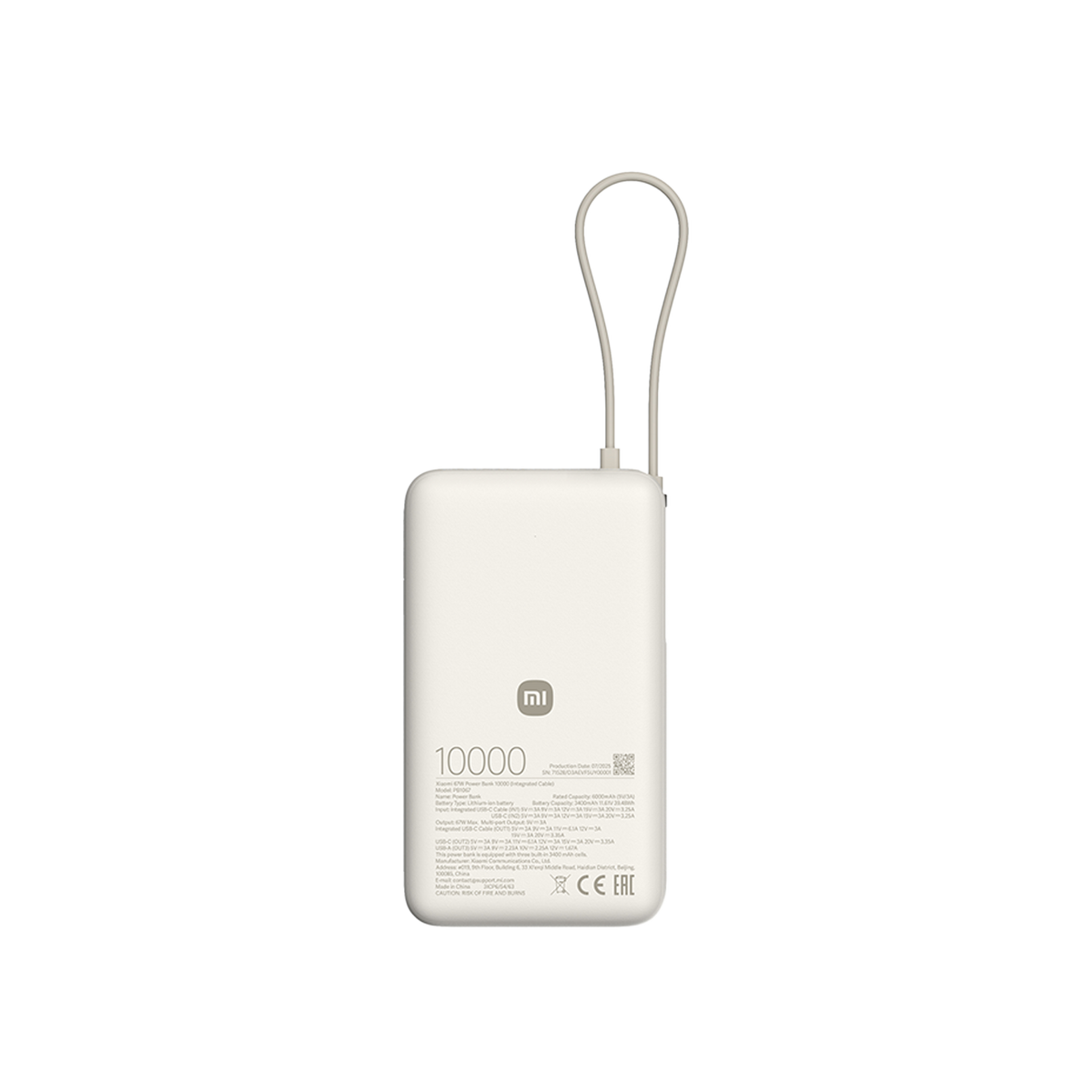 Xiaomi 67W Power Bank 10000 (integroitu kaapeli)