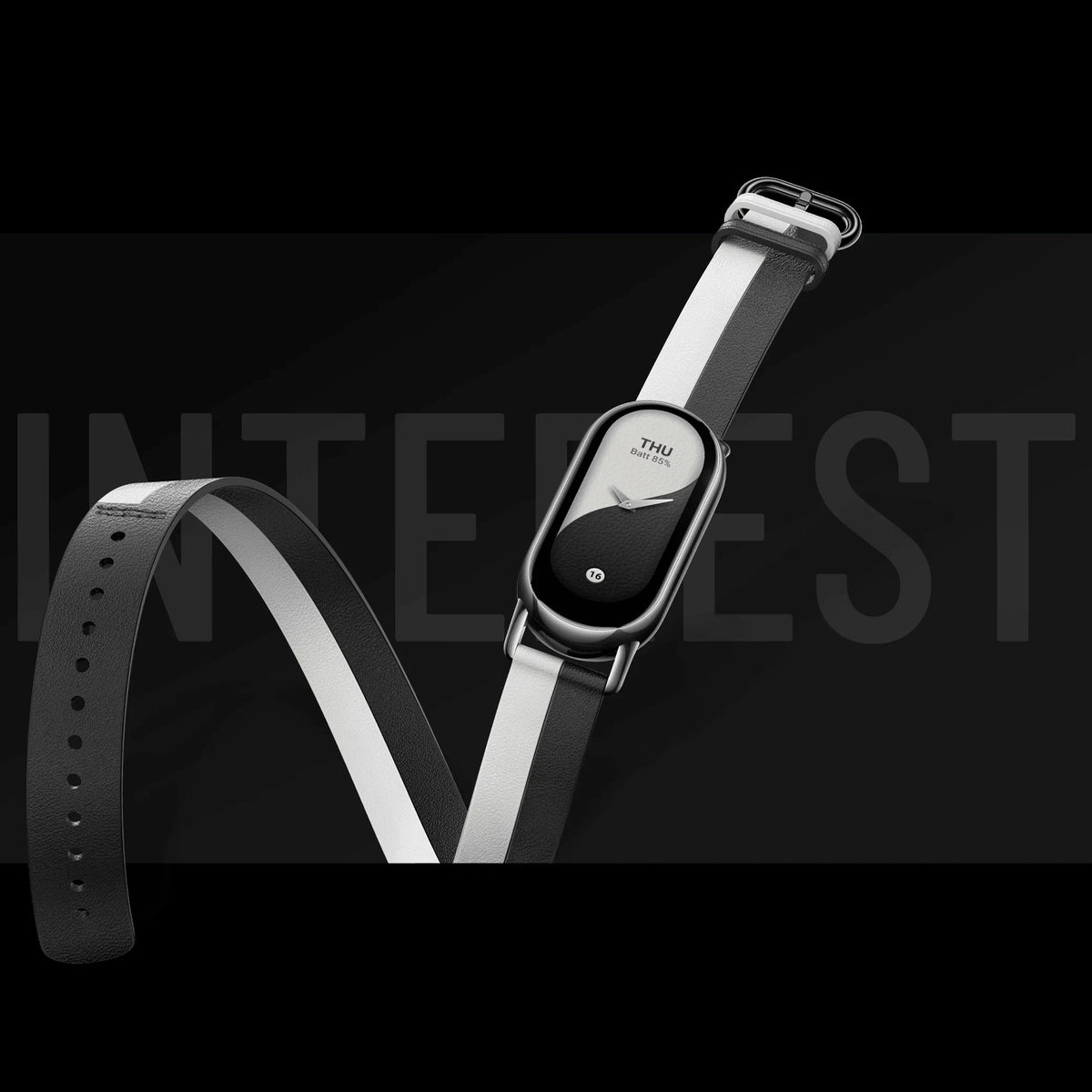 Xiaomi Smart Band 8/9 Double wrap Musta ja valkoinen