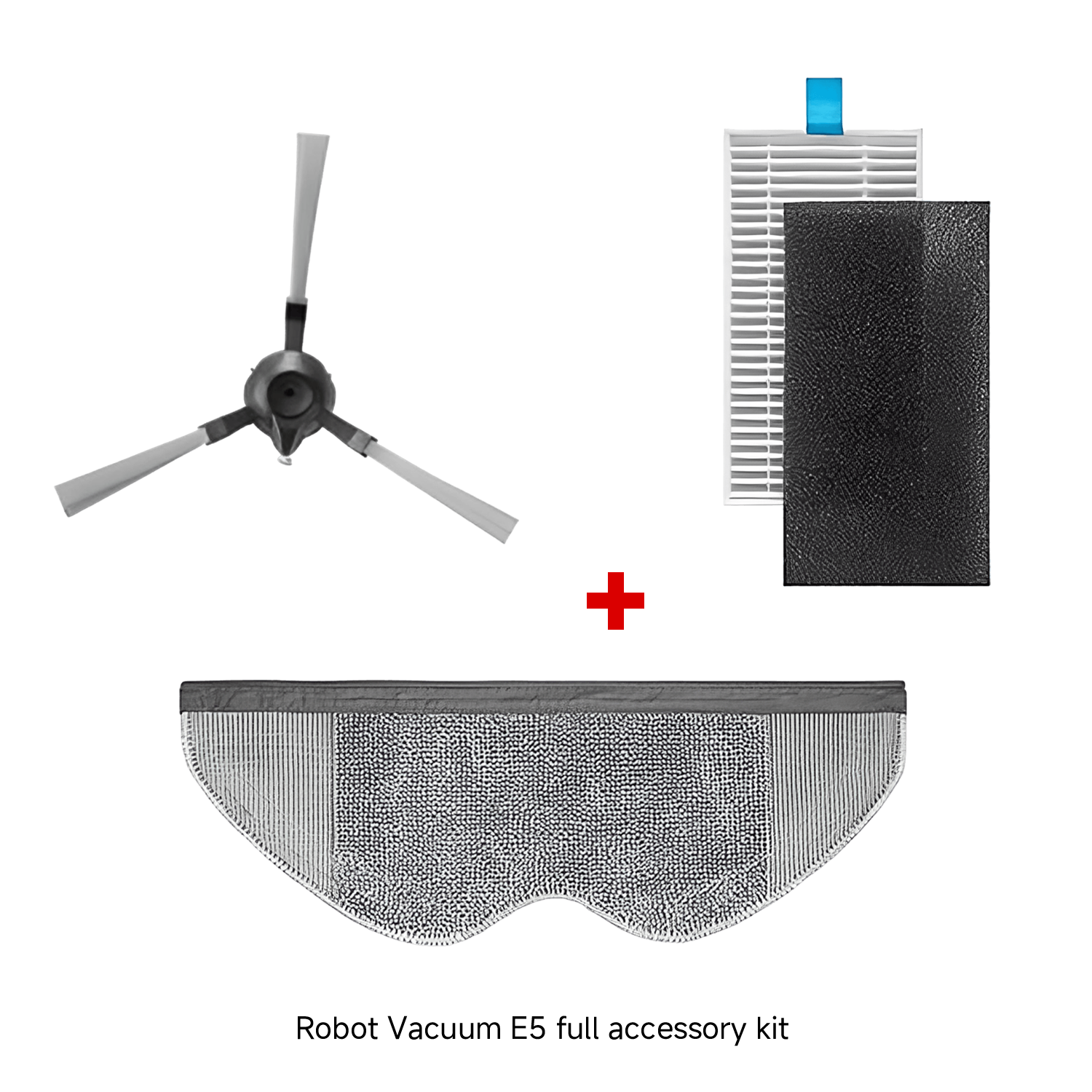 Xiaomi Robot Vacuum E5 Mop Pad + Robot Vacuum E5 Side Brush + Robot Vacuum E5 Filter