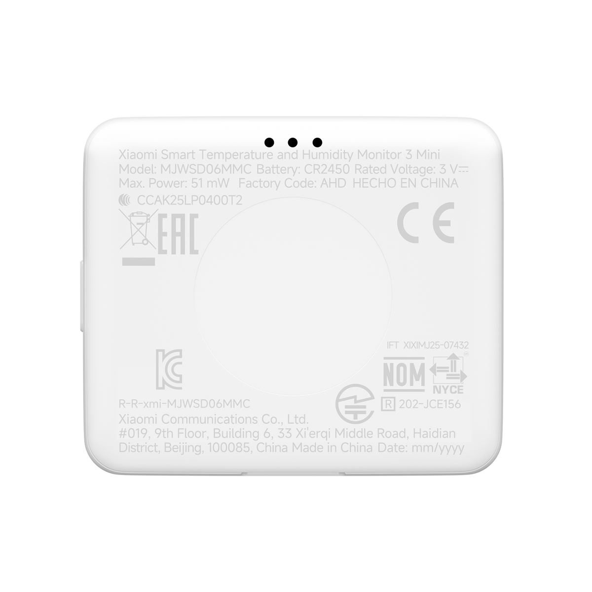 Xiaomi Smart lämpötila- ja kosteusmittari 3 Mini C-luokan C-luokka