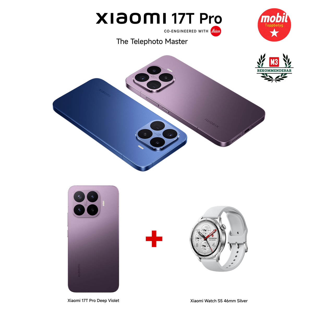 Xiaomi 17T Pro 12GB RAM 512GB ROM + Watch S5 Bundle