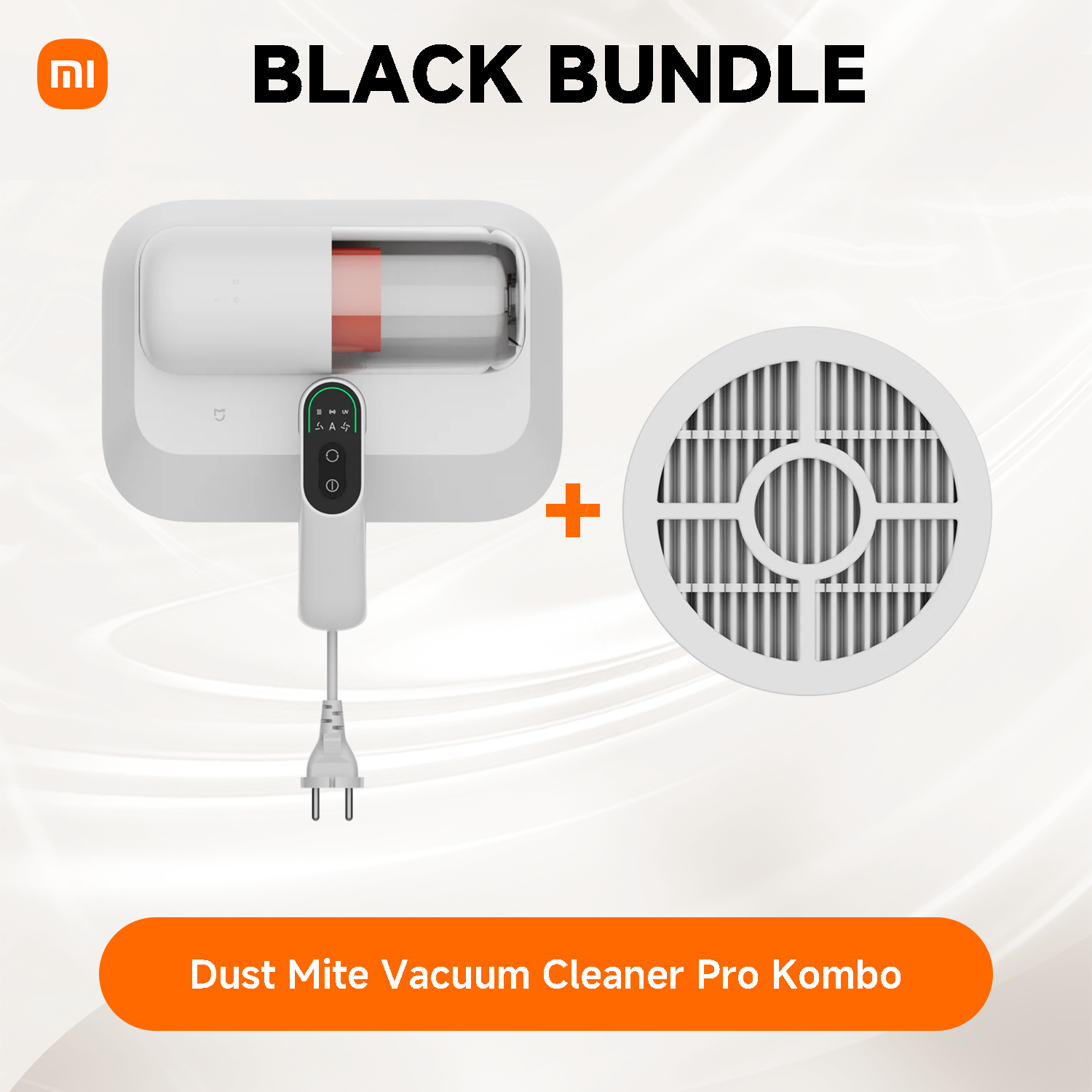 Xiaomi Dust Mite Vacuum Cleaner Pro EU+ Filter (2-Pack) Kit Black Bundle