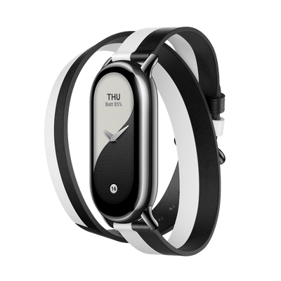 Xiaomi Smart Band 8 Double wrap Musta ja valkoinen