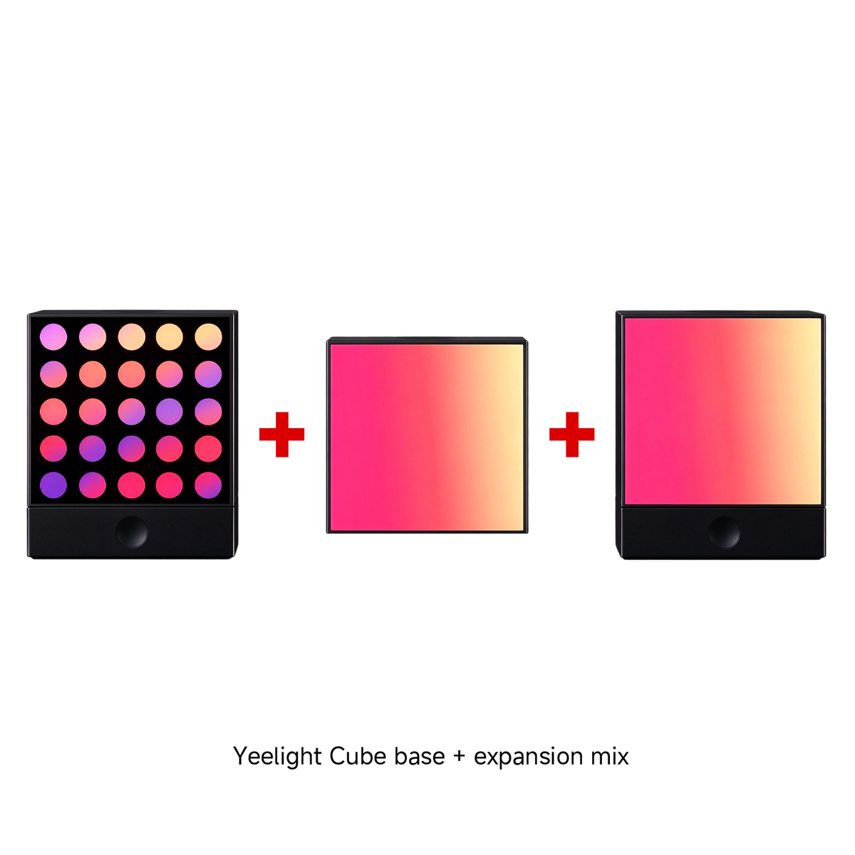 Yeelight Cube Smart Lamp Rooted Base+Panel+Matrix Extension Bundle