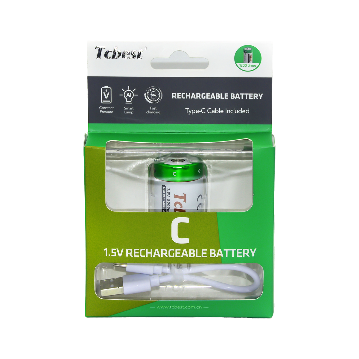 USB-C Rechargeable Lithium Batteries – AAA, AA, C, D &amp; 9V