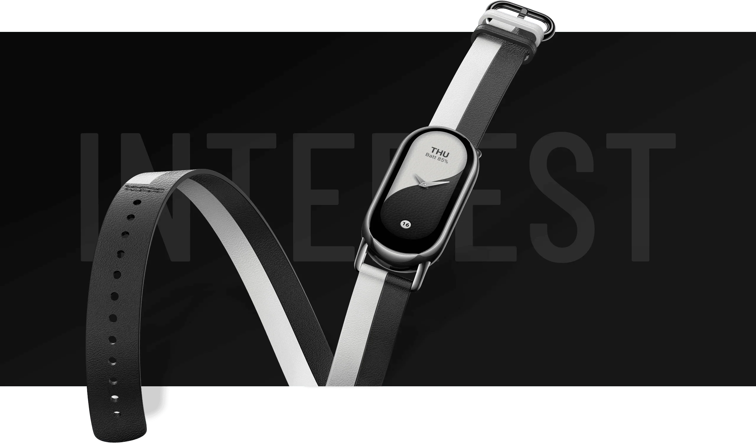 Xiaomi Smart Band 8/9 Double wrap Black and White - Class C