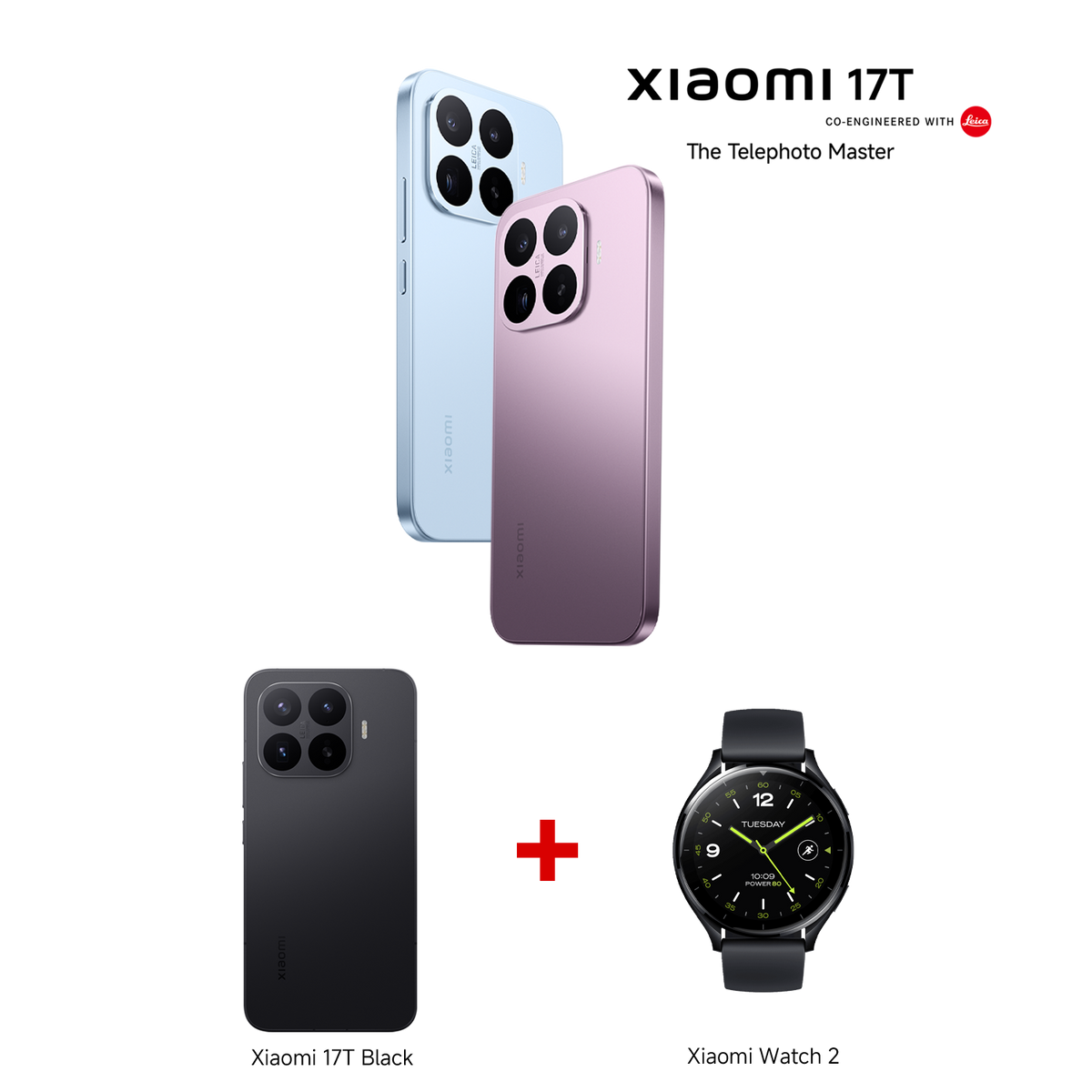 Xiaomi 17T Blue 12GB RAM 256GB ROM + Xiaomi Watch 2 Black