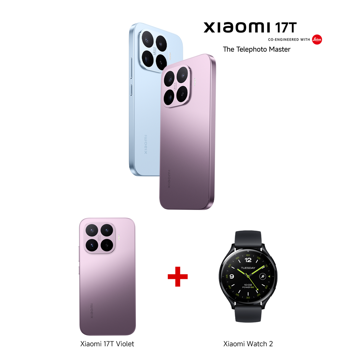 Xiaomi 17T Blue 12GB RAM 256GB ROM + Xiaomi Watch 2 Black