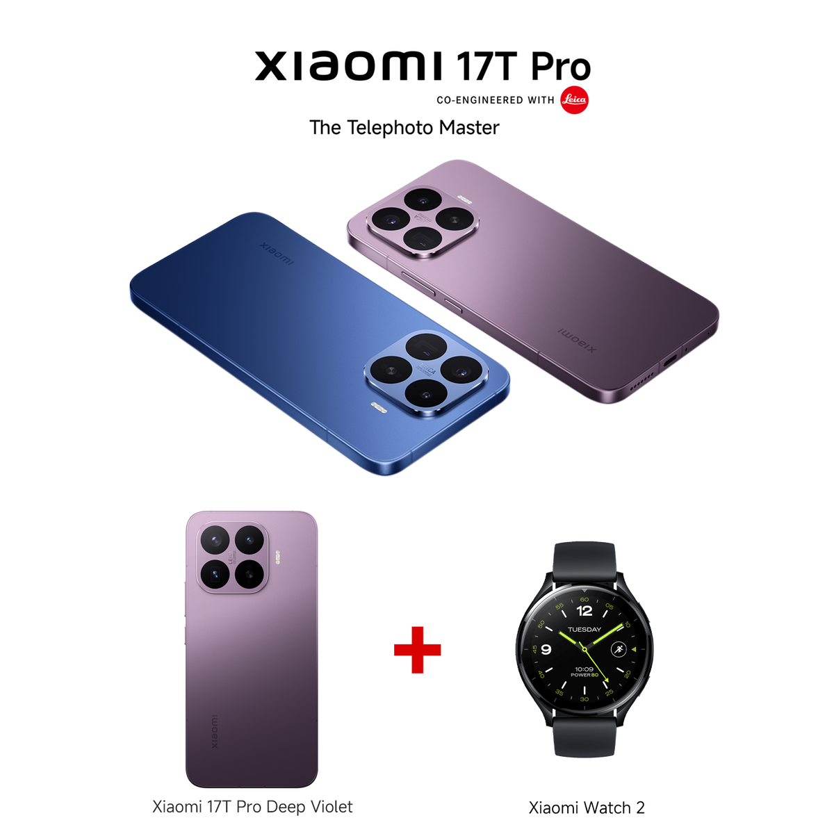 Xiaomi 17T Pro 12GB RAM 512GB ROM + Xiaomi Watch 2 Black